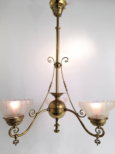 3-light East lake Gas Chandelier